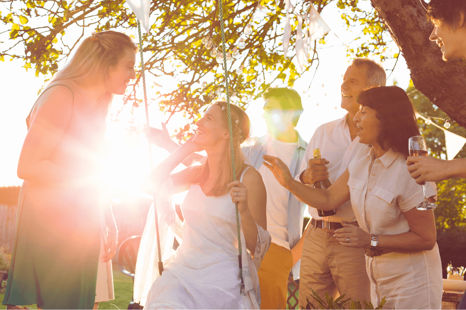 Rompe hielos en una boda